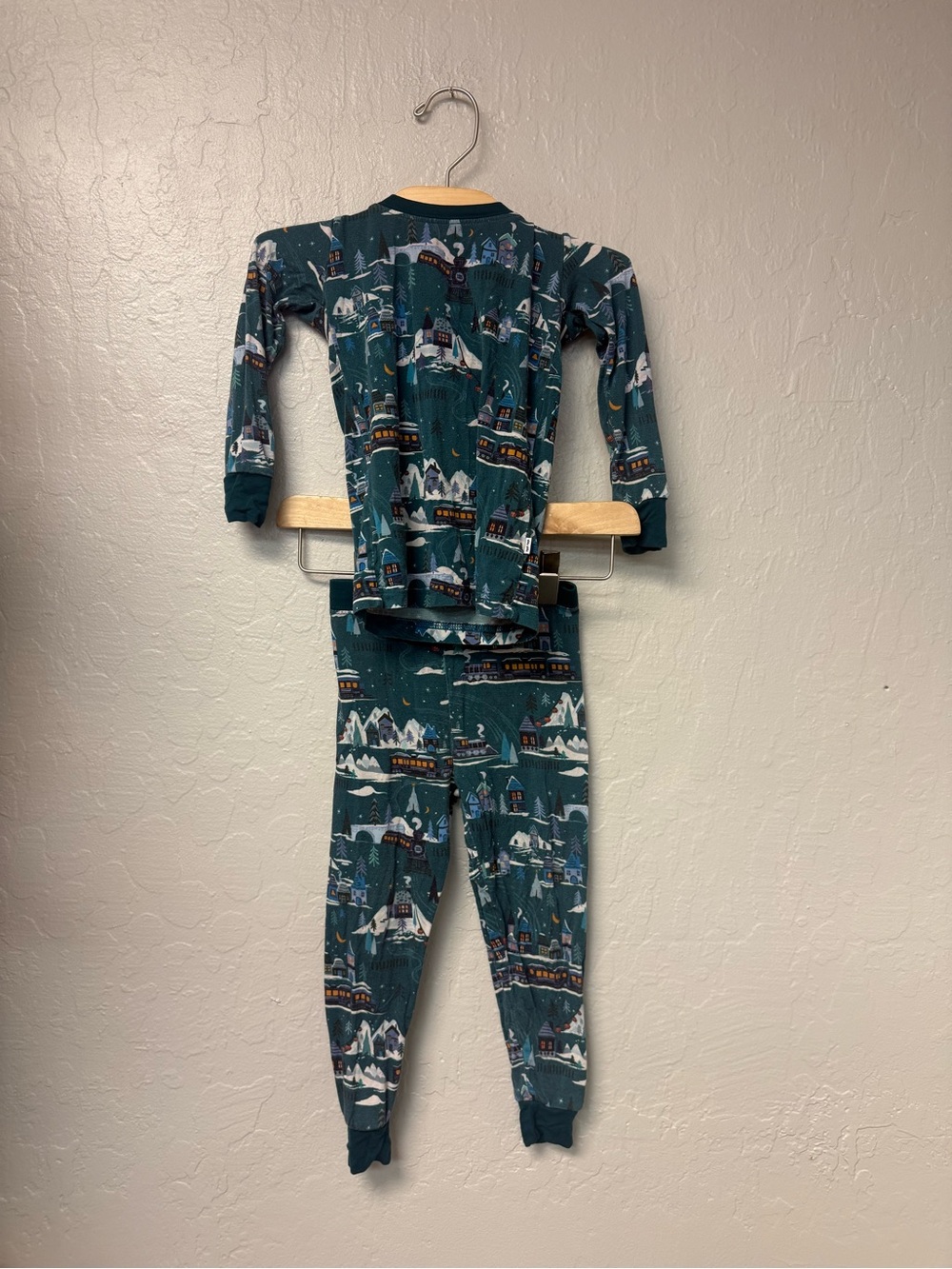 $20 ADD ON little sleepies holiday train pajamas matching set 18-24M kyte baby